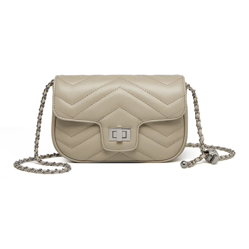 ZOOLER Top Grain Cow Leather Crossbody Bag Shoulder Bag Regular Women's Gray White/Coffee/Classic Black-1