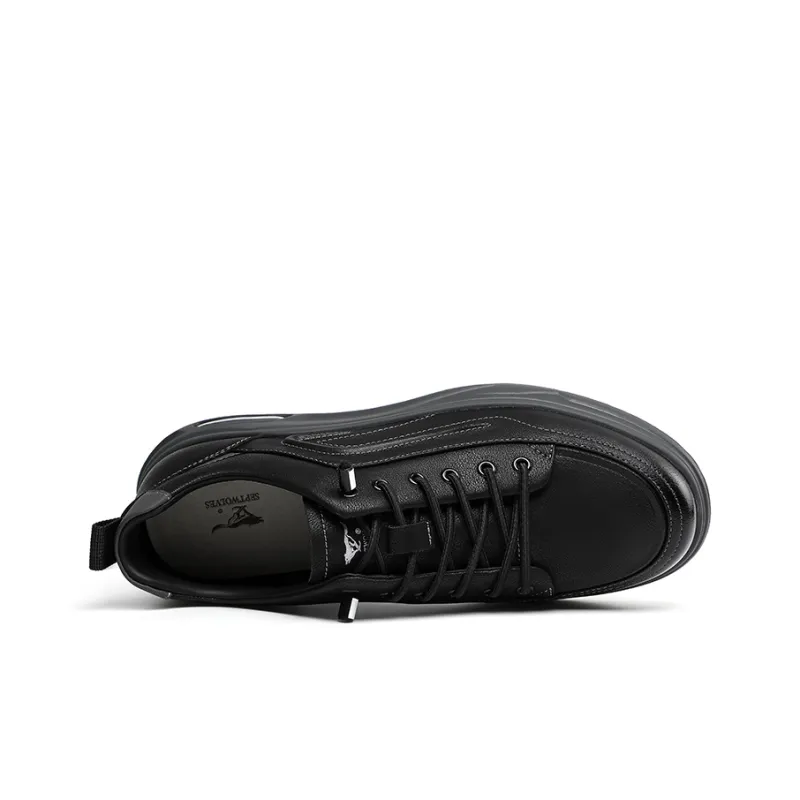 SEPTWOLVES Low Top Casual Shoes Men's Black HD-2
