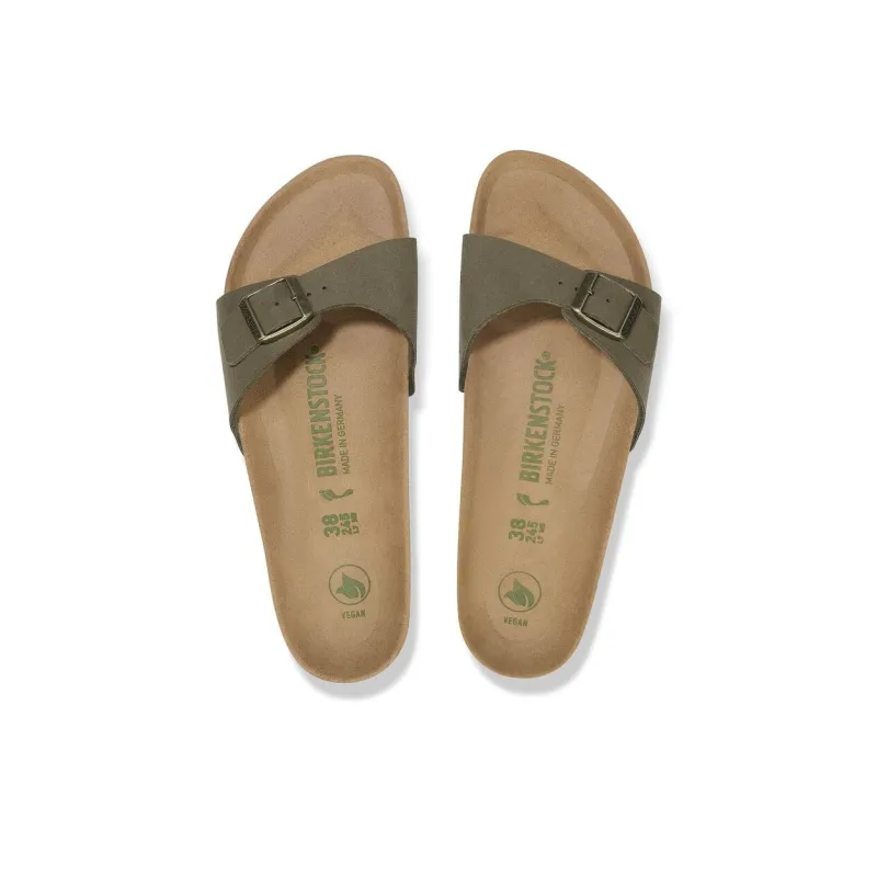 Birkenstock Madrid Series Slip Resistant Slide Slippers Women's Pine Green Regular-3