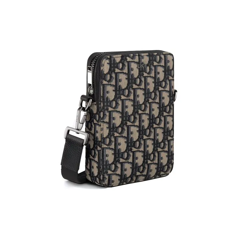 DIOR Canvas Jacquard Canvas Bag, Messenger Bag, Crossbody Bag, Shoulder Bag Men's-1