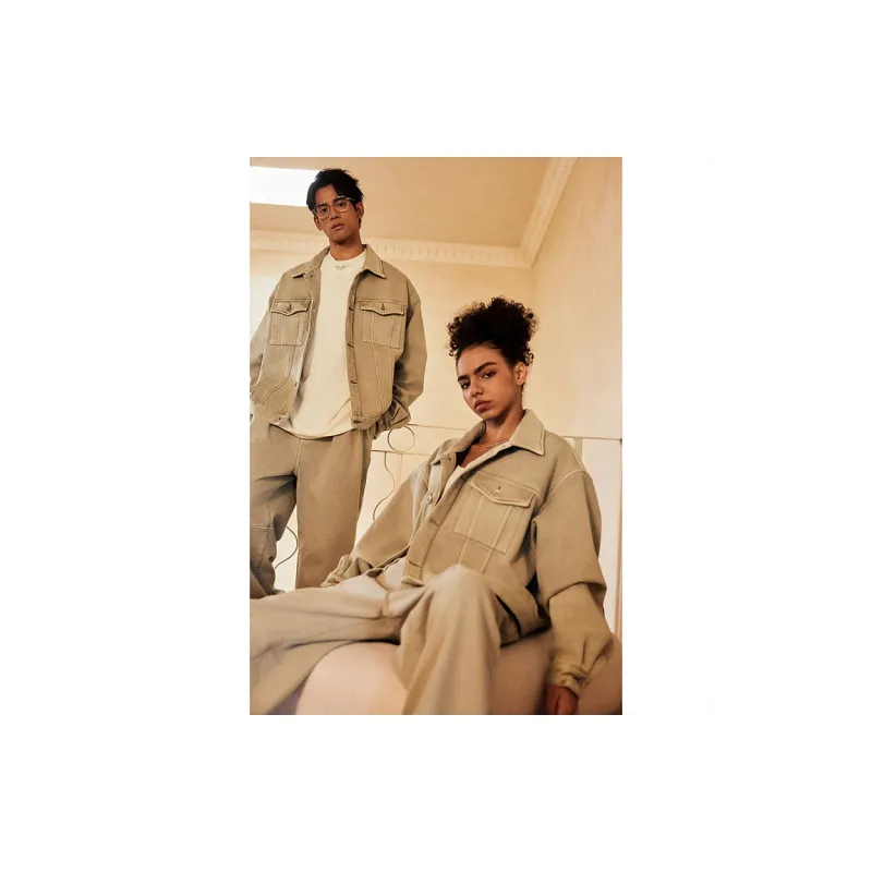 Bodydream Denim Jackets Unisex Light Gray-2