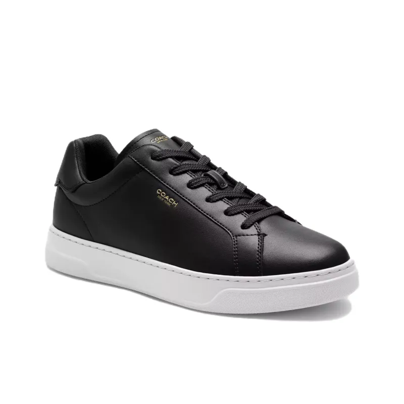 COACH Low Top Skateboard Shoes Men's Black-2