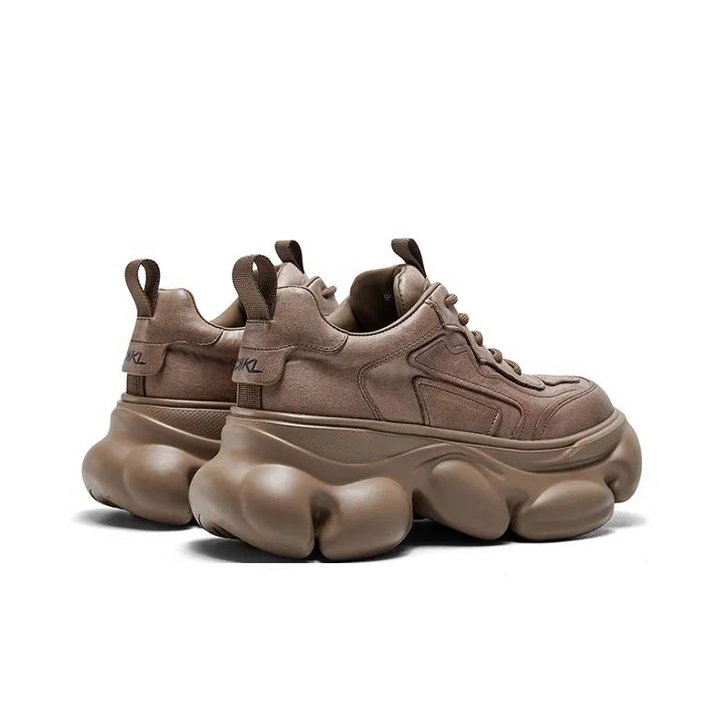 CHERYKALLY Anti-Slip And Wear-Resistant Height Increasing Coverage Low-Top Chunky Sneakers Women's-8