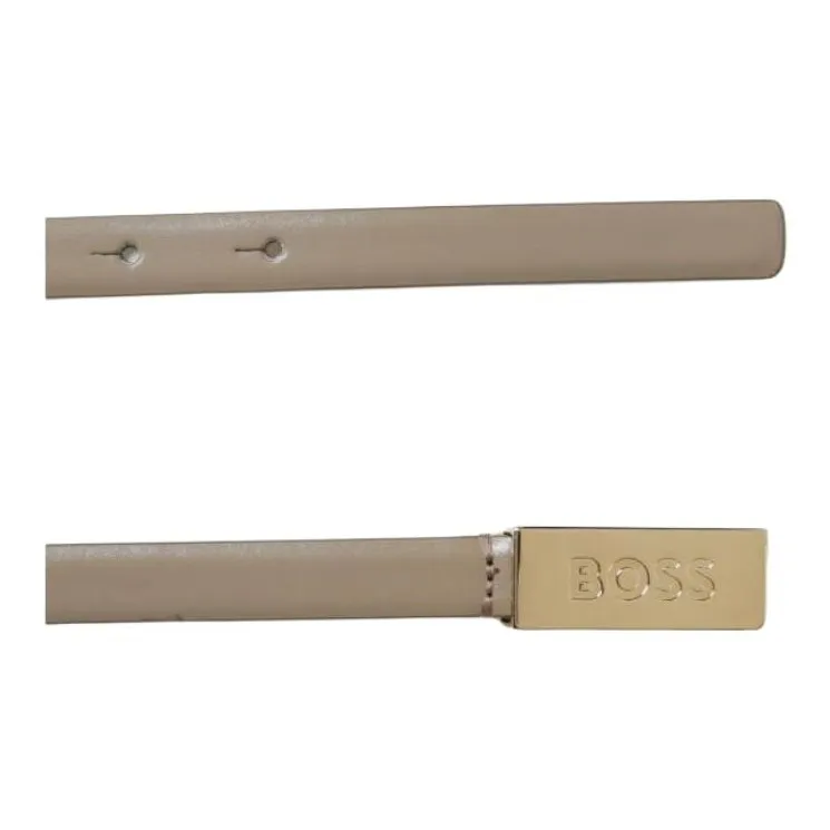 HUGO BOSS 100% KHL Leather Belts Women's Light Brown Subject To Official Website-1