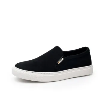 SHOUBA Low Top Canvas Shoes Men's Black