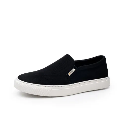 SHOUBA Low Top Canvas Shoes Men's Black