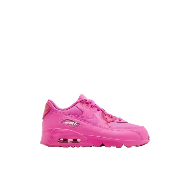 Nike Air Max 90 Anti Slip Wear Resistant Low Top Kids Lifestyle Shoes Pink Kids'-1