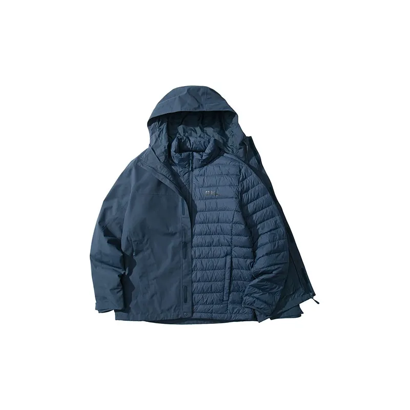JACK WOLFSKIN Windbreaker Jackets Men Midnight Dark Blue+Accessory-1