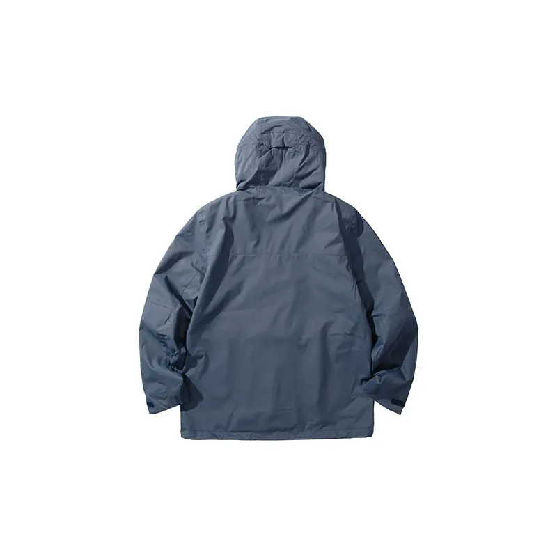 JACK WOLFSKIN Windbreaker Jackets Men Midnight Dark Blue+Accessory-3