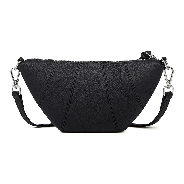 ZOOLER Top Grain Cow Leather Crossbody Bag Regular Women's Elephant Gray/Hepburn Black/Jasper/Milk White-22