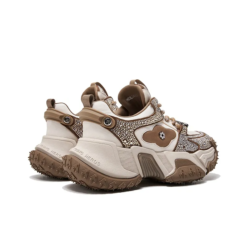 CHERYKALLY Cushioning Anti-Slip And Wear-Resistant Height Increasing Low-Top Chunky Sneakers Women's-12