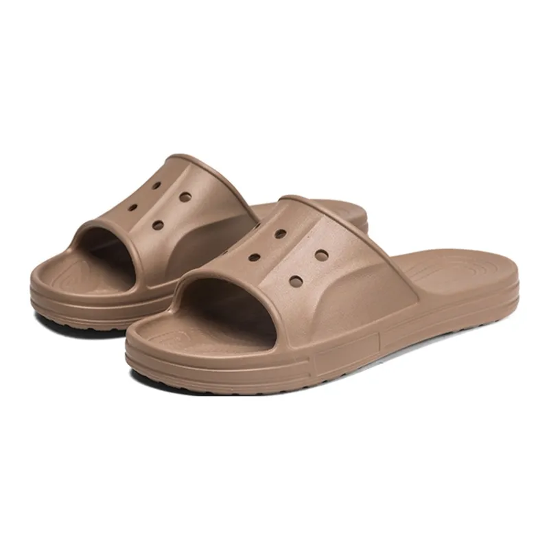 Le Drag Home Slippers Black/White/Khaki/Brown-24