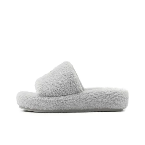 SMFK Slip Resistant Slide Slippers Women's Dusty Gray