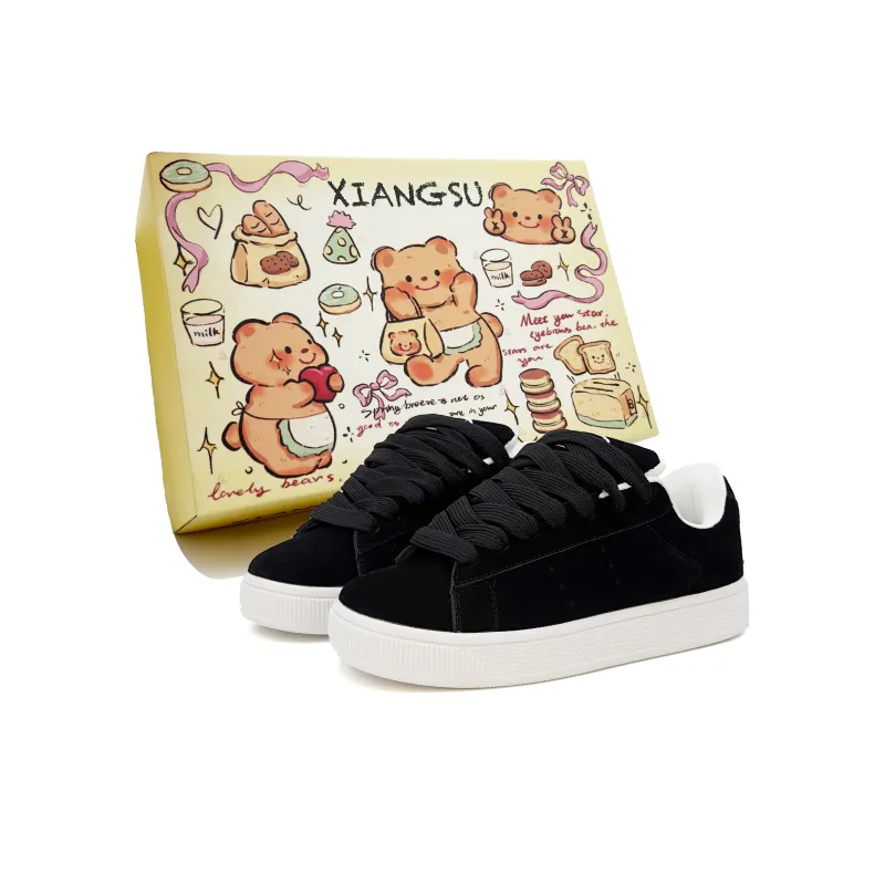 XIANGSU Vintage Fashion Street Low Top Skateboard Shoes Women's-0