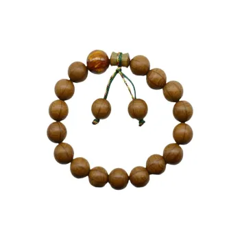 Red All Year Round Zabelia Biflora Wooden Bracelets Unisex