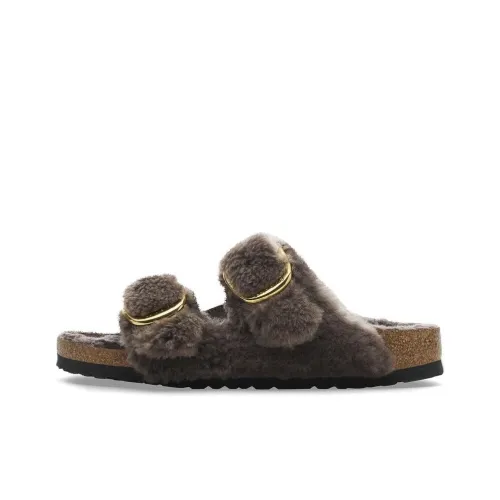Birkenstock Arizona Big Buckle Slip-Resistant Slide Slippers Women's Brown Narrow Fit