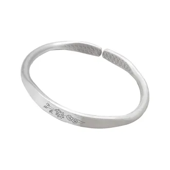 CUTE DAME S999 Sterling Silver Bracelets Women's Silver