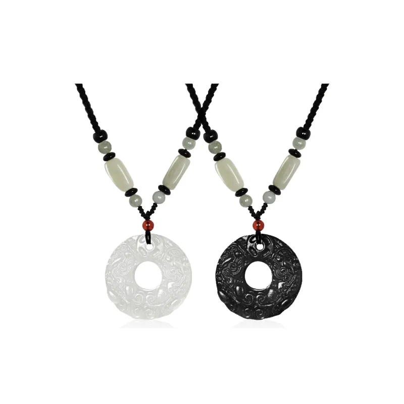 Emerald Dynasty Chalcedony Necklaces Unisex-8