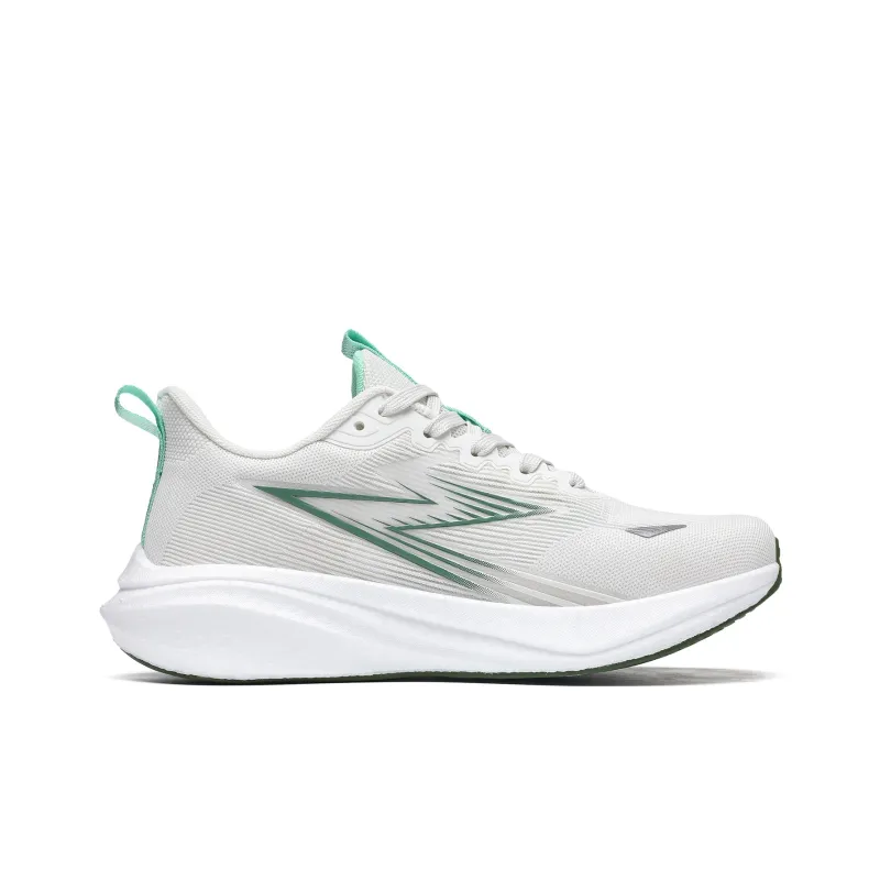 BTE Anti-Slip And Wear-Resistant Rebound Low-Top Carbon Plate Casual Marathon Running Shoes Unisex White Floral Green-1