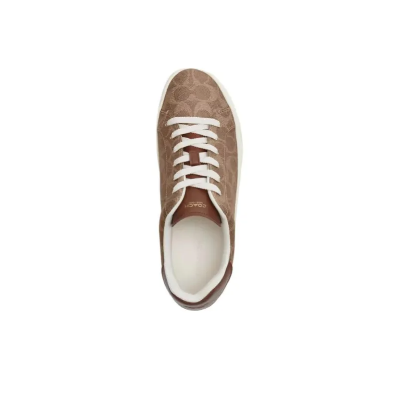 COACH Highline Low Top Skateboard Shoes Women's Brown-4