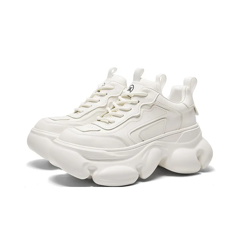 CHERYKALLY Anti-Slip And Wear-Resistant Height Increasing Coverage Low-Top Chunky Sneakers Women's-1