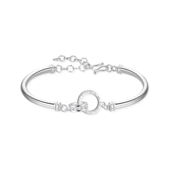 STQ S999 Fine Silver Bangles Women's Gift Box Set