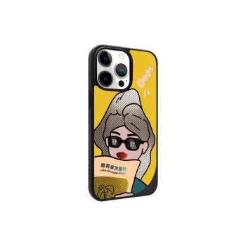 LANWK Glass Material Gilded Become A Rich Lady Phone Case Compatible With IPhone 14/15/16/Pro/Pro Max