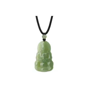 AFN Hetian Jade Necklaces Green Jade Unisex