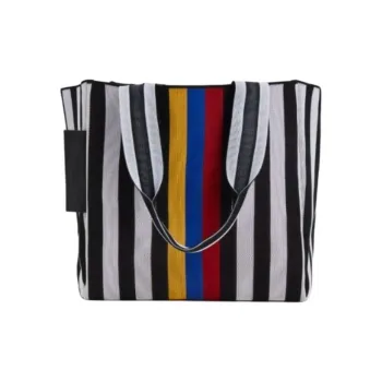 WEEKEND MaxMara Polyester Tote Bag, Shopping Bag, Handbag Women's White & Multicolor