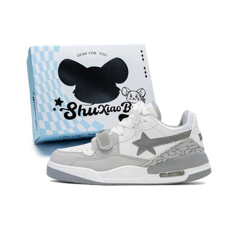 SHUXIAOBEI Slip Resistant, Abrasion Resistant, Balance, Lightweight Low Top Skateboard Shoes Unisex White-47