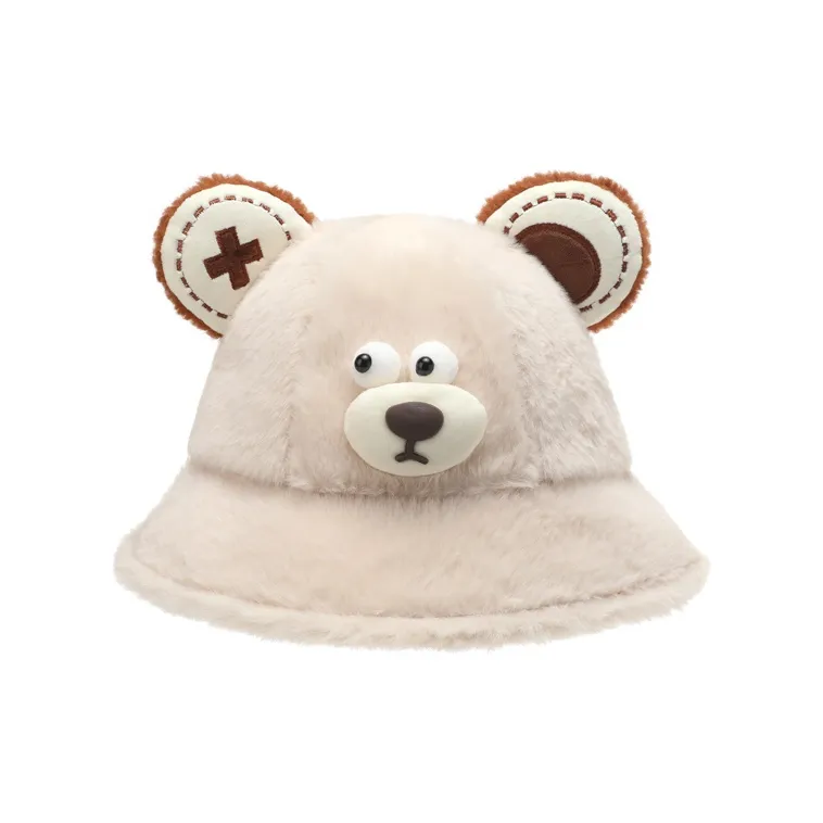 FREE RABBITⅡ Fall And Winter New Arrival Thickened Warm Bucket Hat Versatile Face Framing Bucket Hat Unisex-2