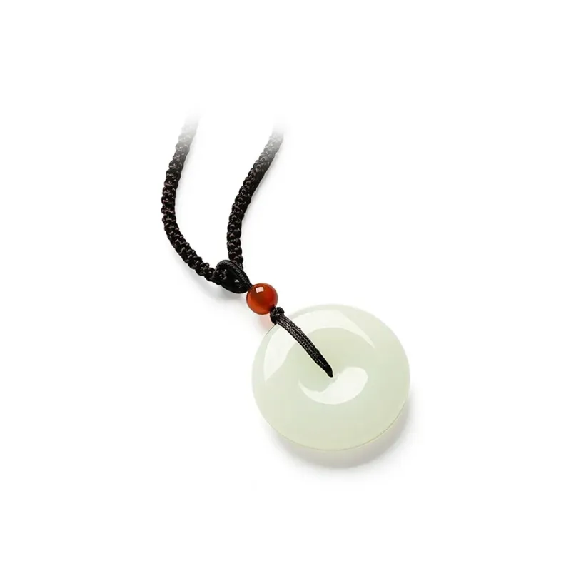 AFN Hetian Jade Necklaces White Jade Unisex-2
