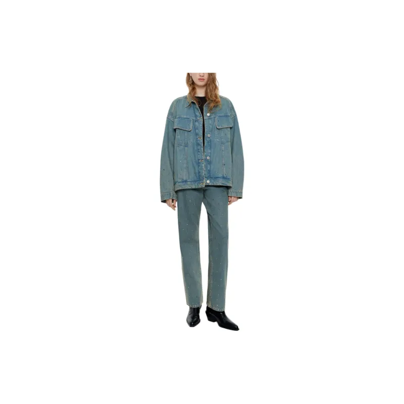 Bimba Y Lola Rhinestone embellished Denim Jacket-1