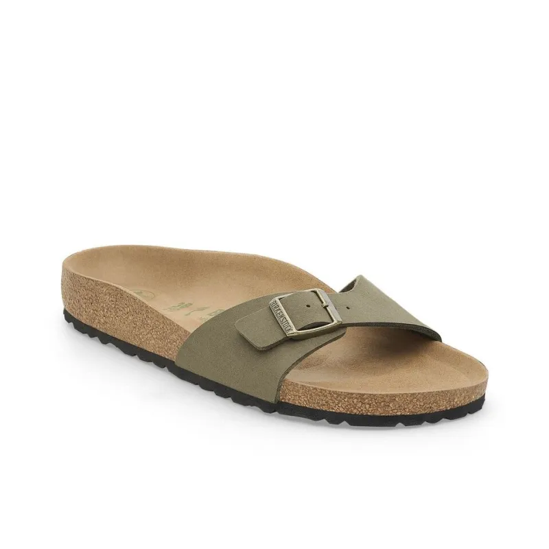 Birkenstock Madrid Series Slip Resistant Slide Slippers Women's Pine Green Regular-1