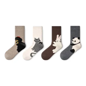Primeet Mid Calf Socks Women's 4 Pack