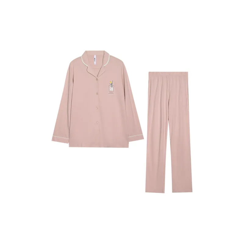 Red Beans At Home Pajama Set Women's-1