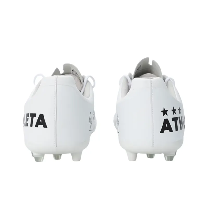 ATHLETA Anti Slip Wear Resistant Soccer Shoes Men's White-3