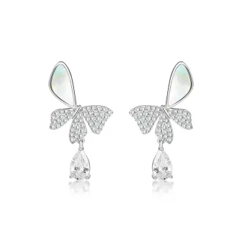Sentimentality 925 Sterling Silver Stud Earrings Women's