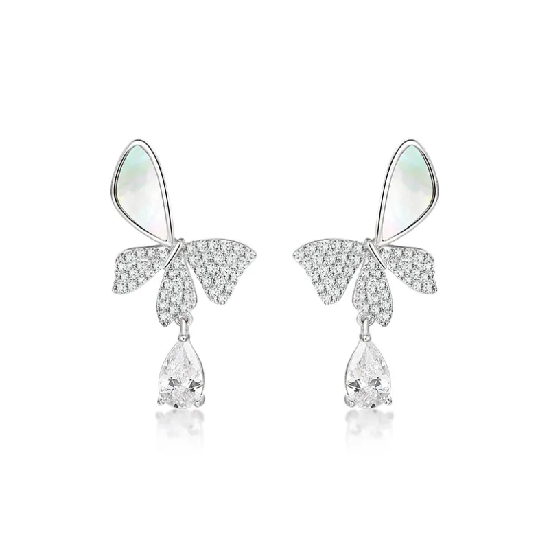 Sentimentality 925 Sterling Silver Stud Earrings Women's-0
