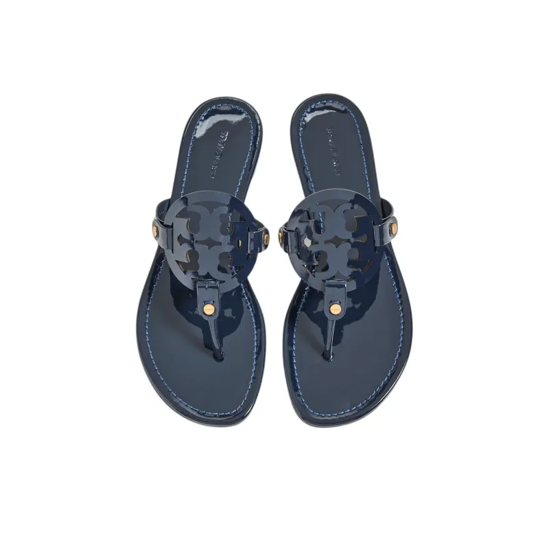TORY BURCH Miller Rubber Sole Flip Flops Women's Blue-3