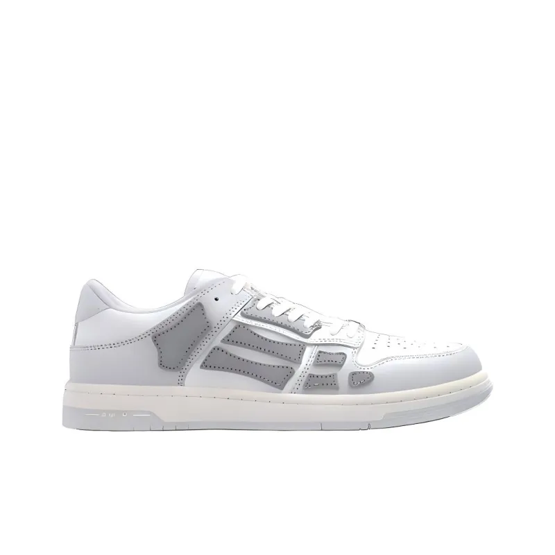 AMIRI Skel Top Low Top Skateboard Shoes Women's White Gray-2