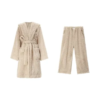 CICADAHOME Border God Pajama Set Women's Lambswool Velvet