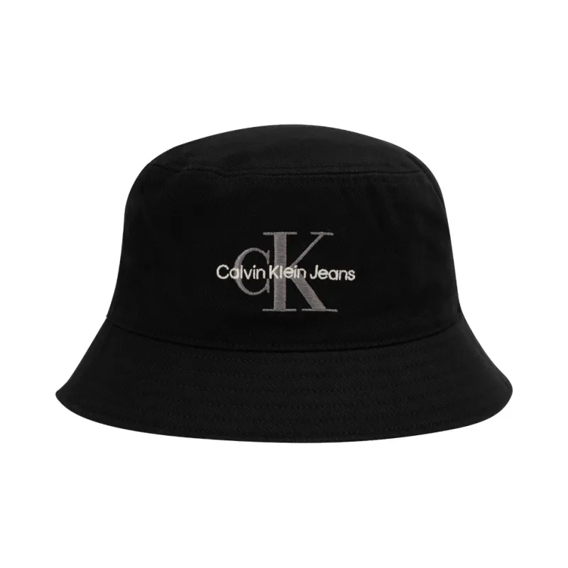 CALVIN KLEIN 100% Cotton Bucket Hats Unisex Space Black-0