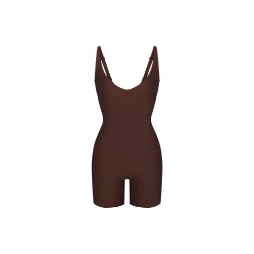 Skims Swim Cycle Suit Cocoa