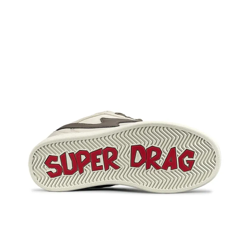 LuzaoT SUPER DRAG Puffy Shoes Durable Breathable Low Top Skateboard Shoes Unisex Milk Coffee-5