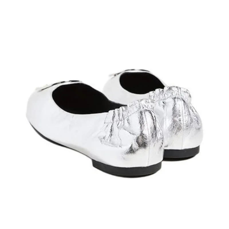 TORY BURCH Claire Flat Shoes Women's Silver-2