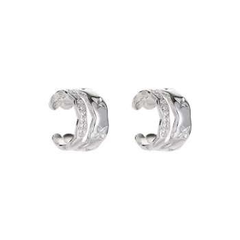 MIDNIGHT MOMENT Alloy Clip On Earrings Women's