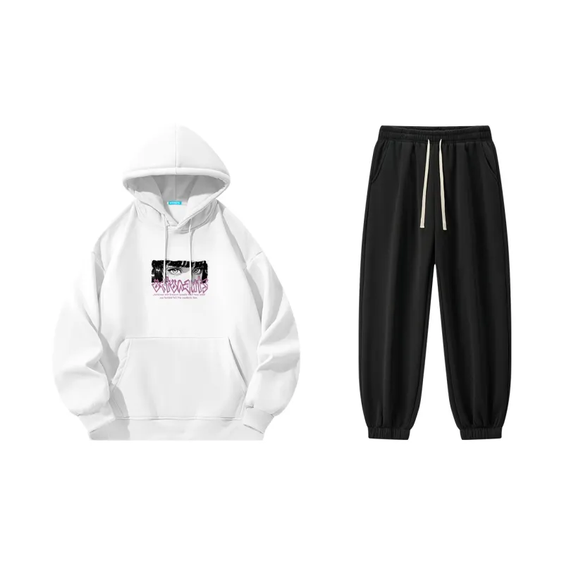 Small Columns Under The Sea Sweatshirt Set Unisex-1
