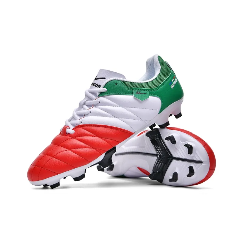 Warrior FG Rubber Long Studs Soft Ground Artificial Ground Natural Ground Cushioned Slip-Resistant Soccer Shoes Unisex-3