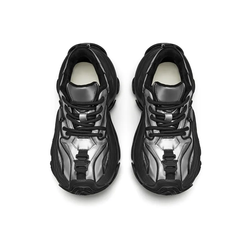 XMZY Dune Series Endless Sand Sea Wear-Resistant Height Increasing Coverage Low-Top Chunky Sneakers Women's-2